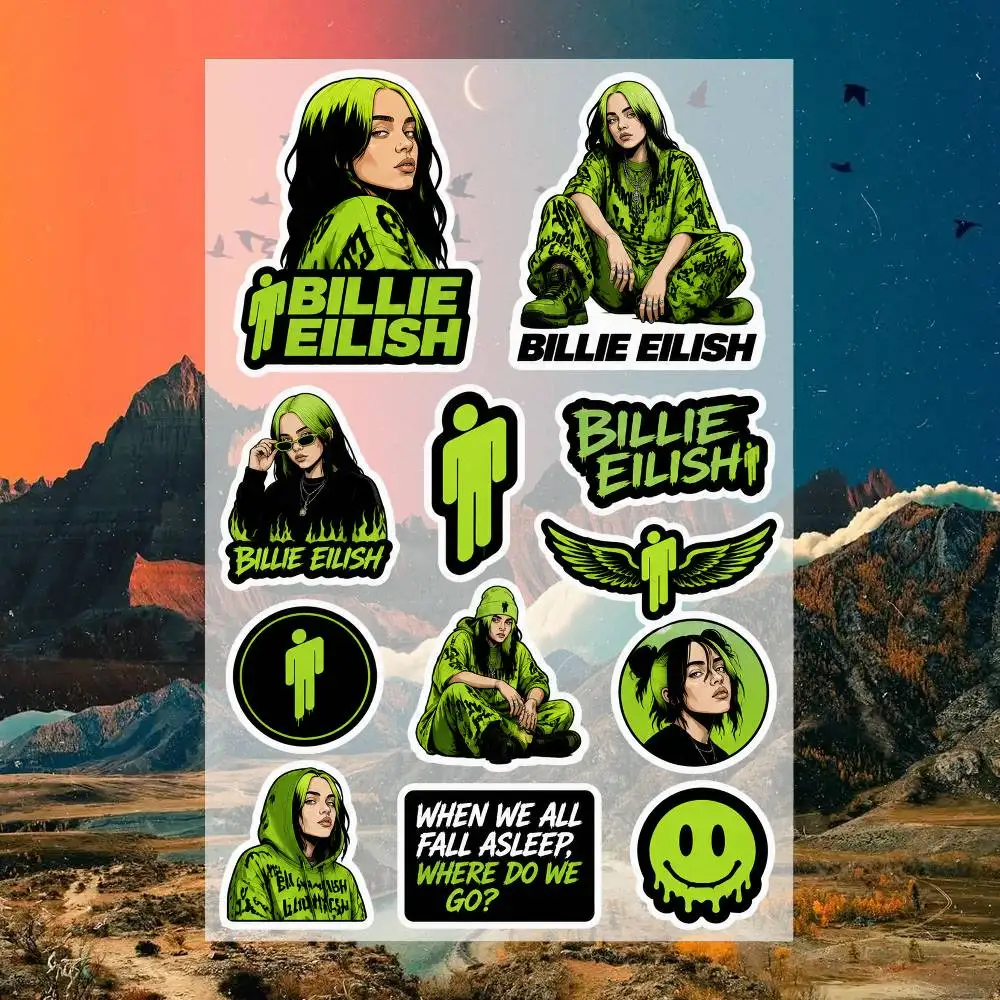 B-illie  Decal Set High Quality Printed and Cut Stickers Motorcycle Sticker view 6