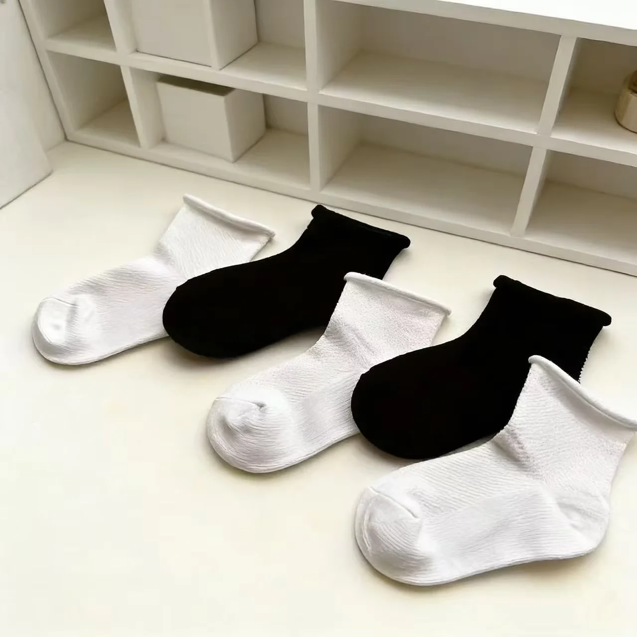 

Kids Summer Socks 5 Pairs, Mid-Calf Breathable Mesh, Sports Style, Unisex Boys & Girls