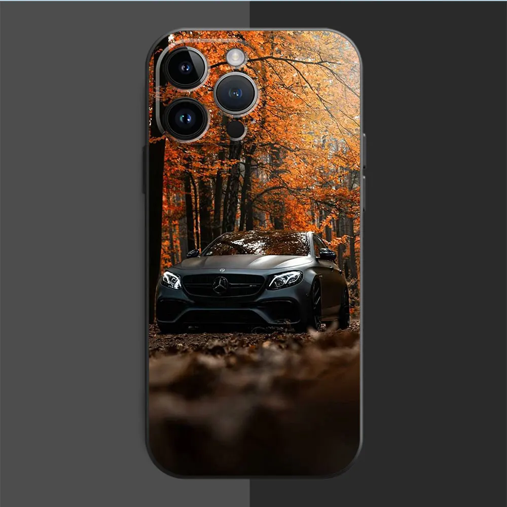 Case For Apple iPhone 15 11 14 13 Pro Max 7 8 Plus 12 Mini SE XS XR Silicone Phone Cover Luxury Fundas Cool Super Cars B-Benz