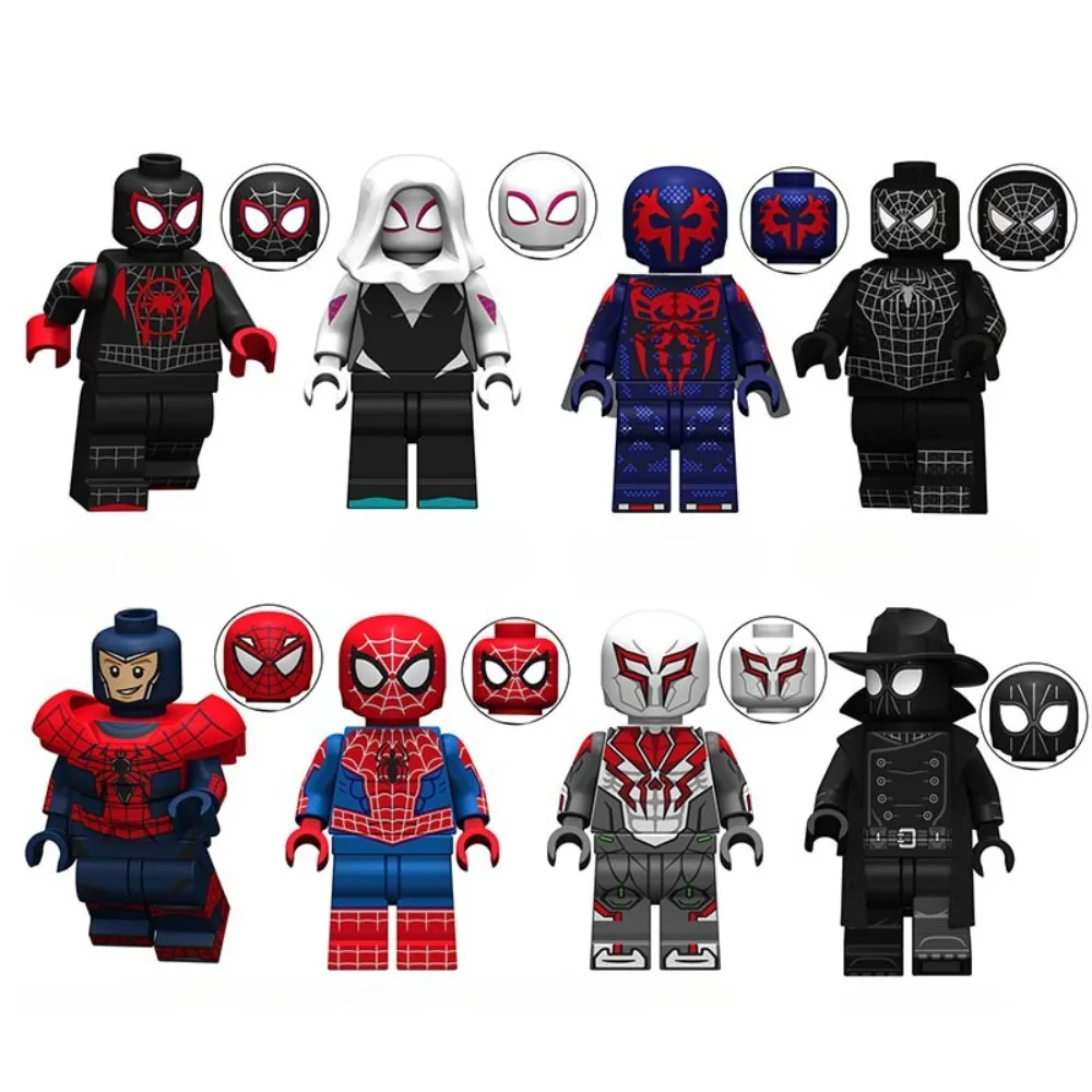 

Super Heroes Series Multiple Options Spider-Man Puzzle Assembly Blocks Metal Parasitic Body Battle Suit Toy Ornaments Kids Gifts