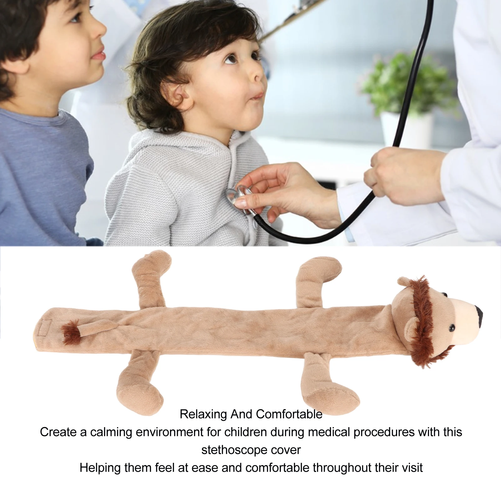 غطاء سماعة الطبيب للأطباء ، شكل حيوان ، ناعم ، لافت للنظر ، أكمام مريحة ، سهل الاستخدام #5