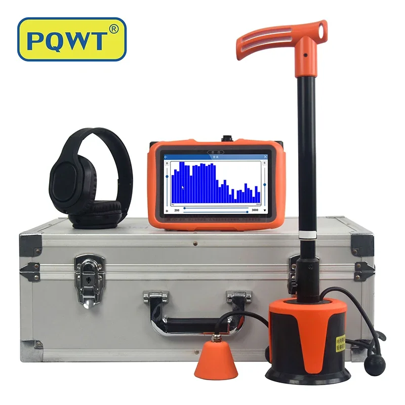 PQWT-L4000 Plumbing Tools Pipes Leak Inspection Listening Equipment Underground Leak Detector Water