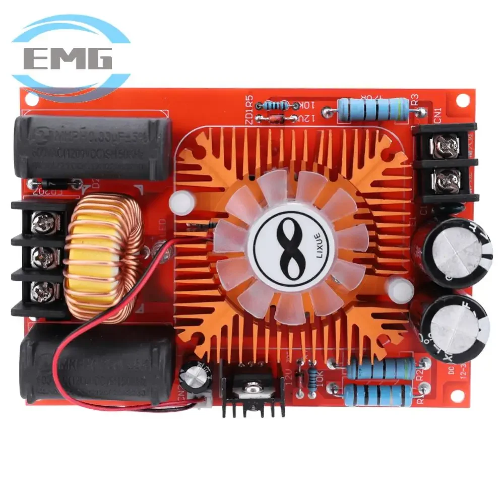 ZVS Coil Flyback Driver Module Ignition Coil SGTC Drive Power Supply Board with Fans Induction Driver Board DC12-30V for Tesla