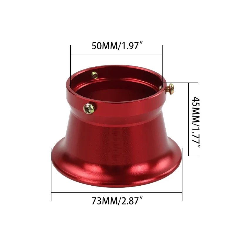 ONLEEYPP Motocyklowy Aluminiowy Filtr Powietrza 50mm Interfejs Filtra Powietrza Do Motocykli Terenowych Karburator Kielich Filtra Akcesoria Motocrossowe