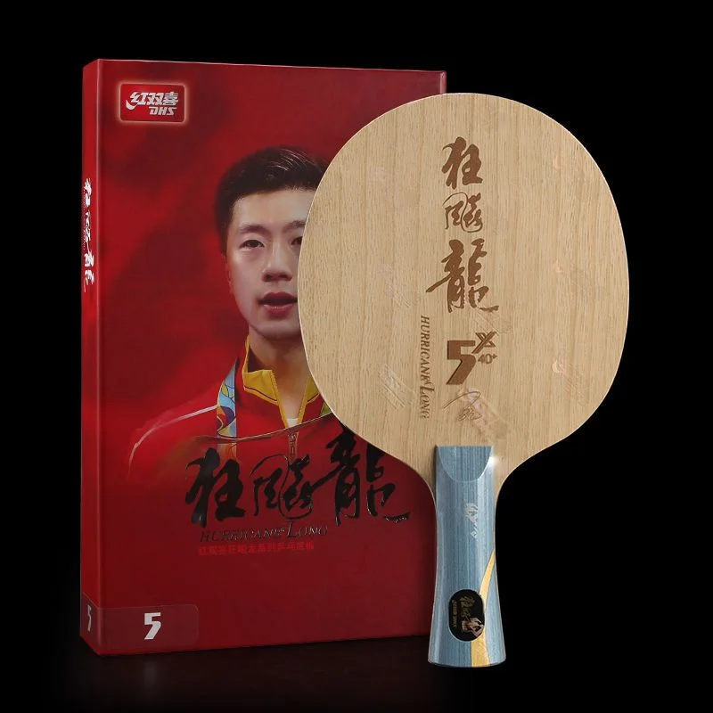 DHS Hurricane 5X/ 5 Table Tennis Blade 5 Wood + 2 AC Offensive Ping Pong Racket Blade for Professional Athlete CS/FL Handle