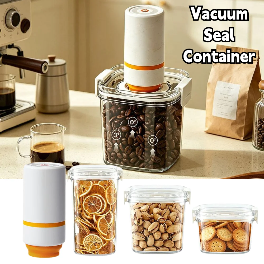 Vacuum  Fresh-keeping Box Electric Air Pump Seal Container Refrigerator Sealed Canister Dryer Humidity Kitchen Organizer
