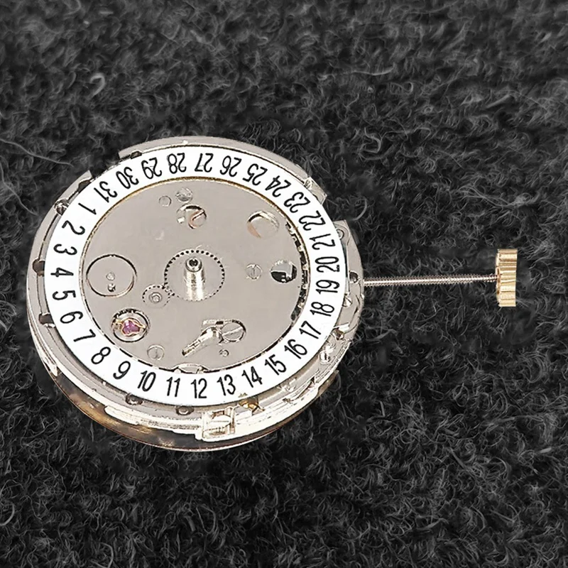 1Set 8205 Watch Movement 6 Stitches Replace Movement Silver For 2813 Movement Automatic Machinery