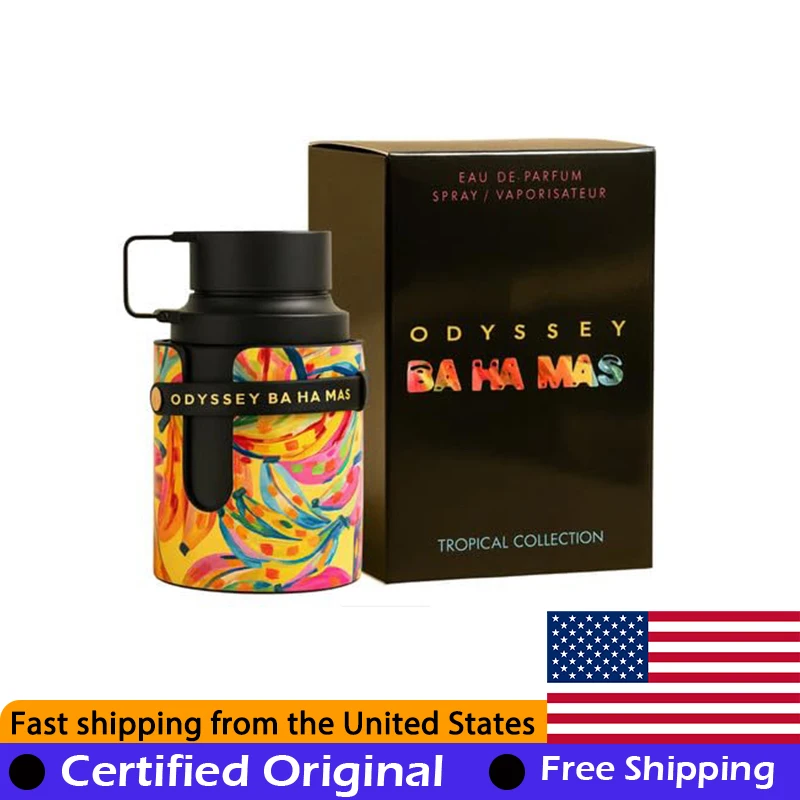 

Armaf Odyssey Ba Ha Mas Eau de Parfum Spray 3.4 Ounce Original Arab Perfumes Lasting Aromatic Aquatic Pheromones Perfume 100 ML