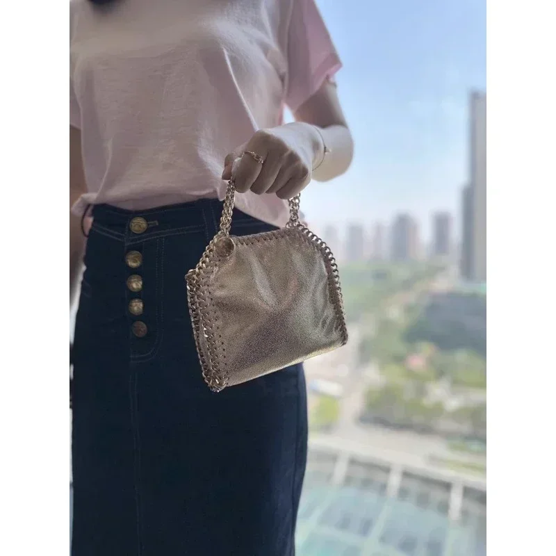 Tas selempang tas tangan rantai Mini untuk wanita tas desainer kualitas tinggi tas bahu klasik serbaguna 15 18 25cm tiga ukuran