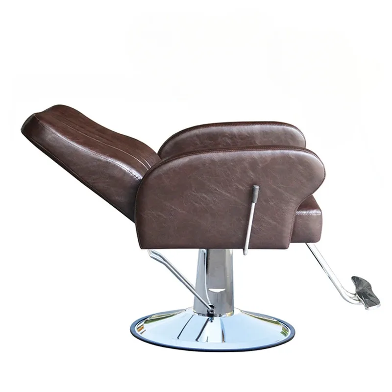 Luxury barber chair, hairdressing reception, beauty and grooming chair, ergonomic chair, stylist, chamfering, Silla De Barbero