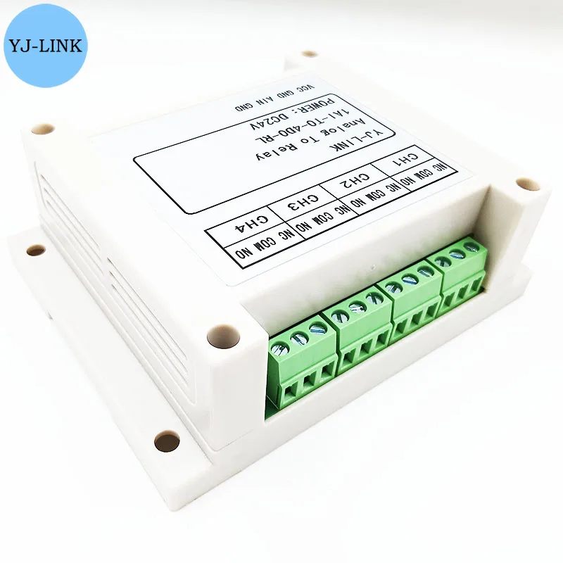 Analog Signal Input Trigger, Relé Switch Output, 1 Channel, 4 Channel, 20mA, atual 0-10V, Voltage Control Module