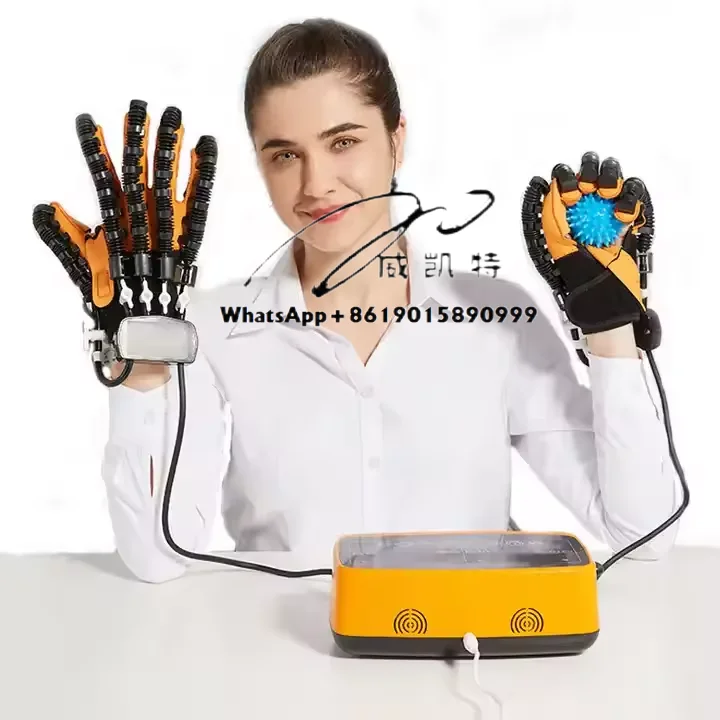 Robotic Finger Trainer Gloves for Stroke Rehabilitation Physical Fitness Equipment with Accessories for Therapy Supply Needs