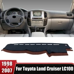 For Toyota Land Cruiser 100 LC100 1998-2003 2004 2005 2006 2007 Car Dashboard Cover Mats Dash Board Sun Shade Pad Anti-UV Case