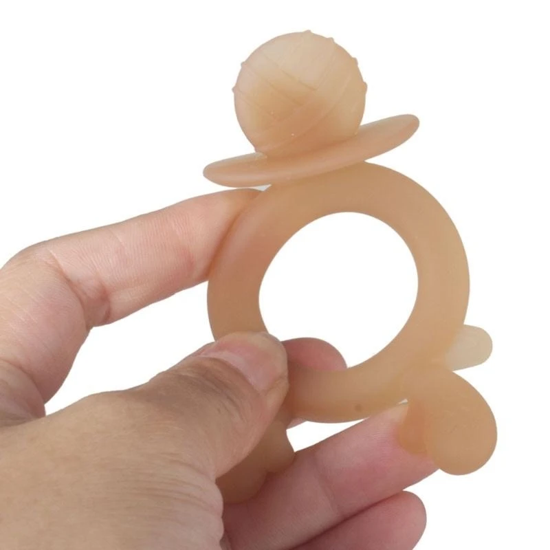 J15U น่ารักเด็กยางกัดของเล่นการงอกของฟันนุ่มของเล่นอ่อนโยนผ่อนคลายสำหรับเด็กผู้หญิง