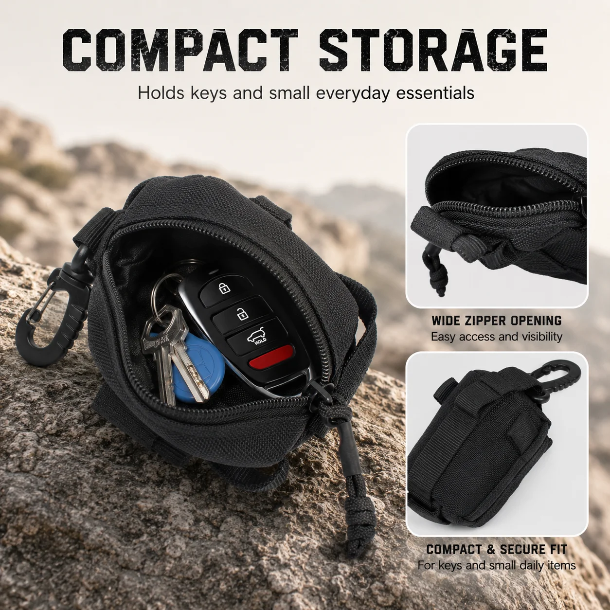 Bolsa Táctica EDC con Cierre,  - Edc Carry Bag For Men reseña y precio