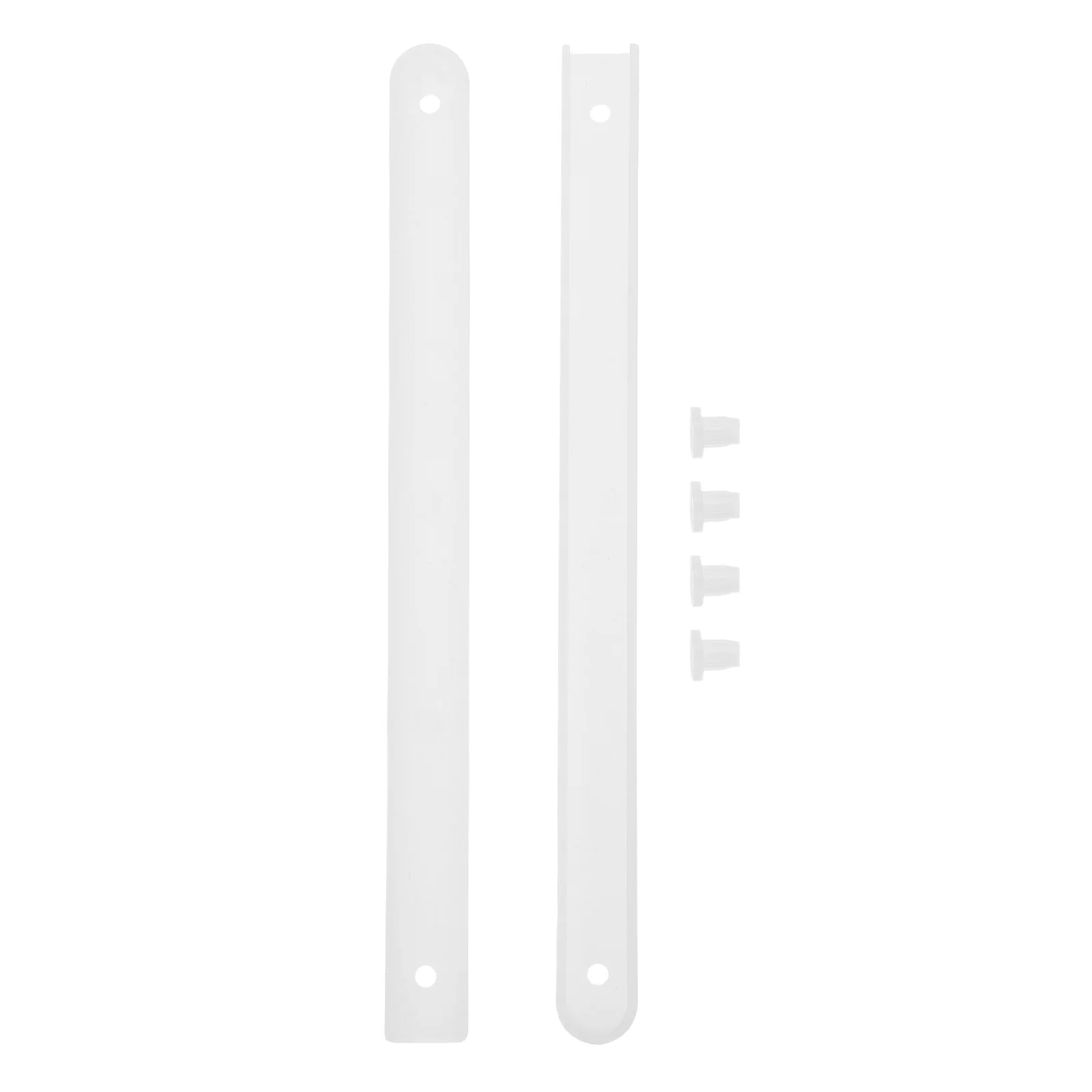 

1Set Plastic Drawer Slides White For Furniture Cabinet Wardrobe Kitchen Storage Box Bottom Rail Smooth Full Extension Glides