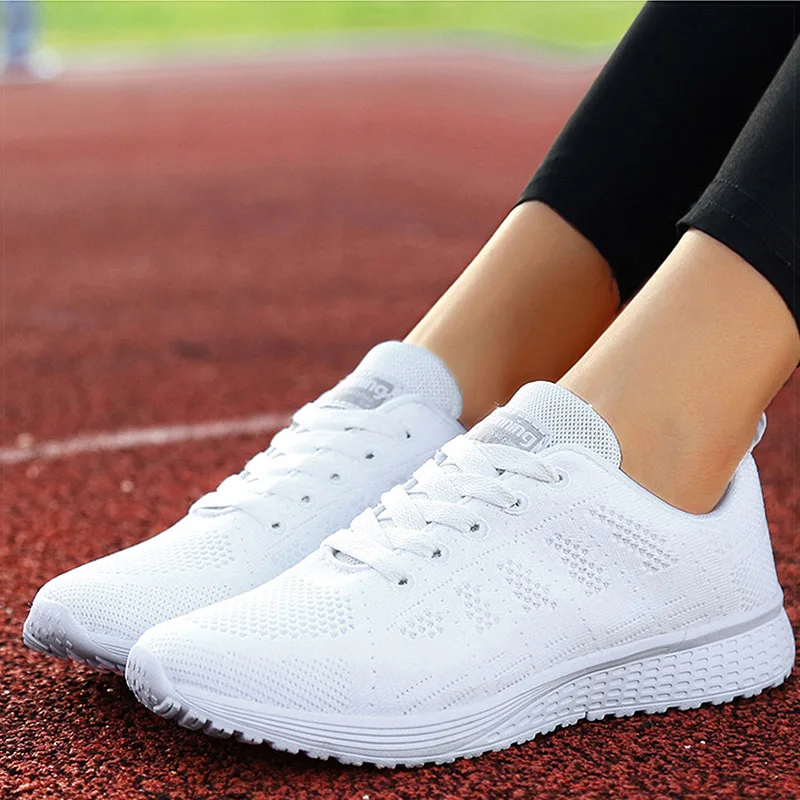 Women\'s Sneakers White Shoes For Women Sport Sneaker Breathe Shoes Sports Tennis Lady Athletic Shoe Sneakers Casual Shoes Female