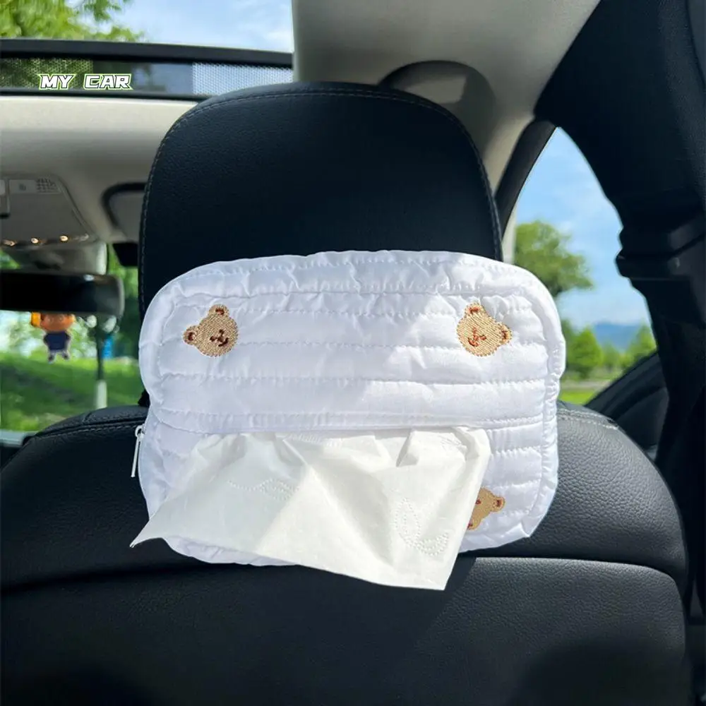 

Creative Car Tissue Box Kawaii Universal Hanging Paper Box Space Saving Removable Paper Storage Case Car Supplies