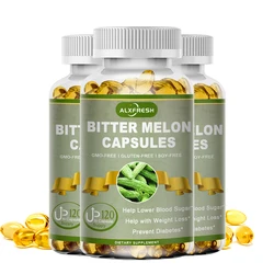 Alxfresh Extra Strength Bitter Melon 2500 mg 16:1 Supplement Standardized and Concentrated 100% Vegetarian Gluten Free Non-GMO