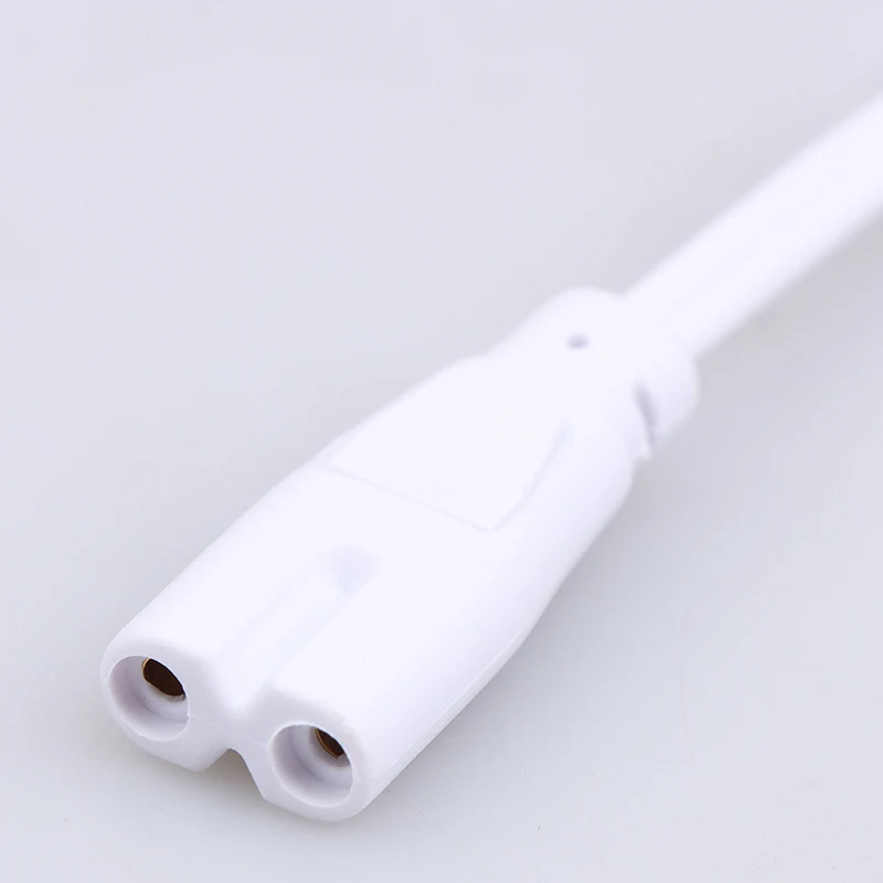 1PC 20CM 50CM 80CM 100CM 2.5A 0-250V 2 Pins LED Tube Lamp Connected Cord Flexiable Connecting Cable T4 T5 T8 Light Connector