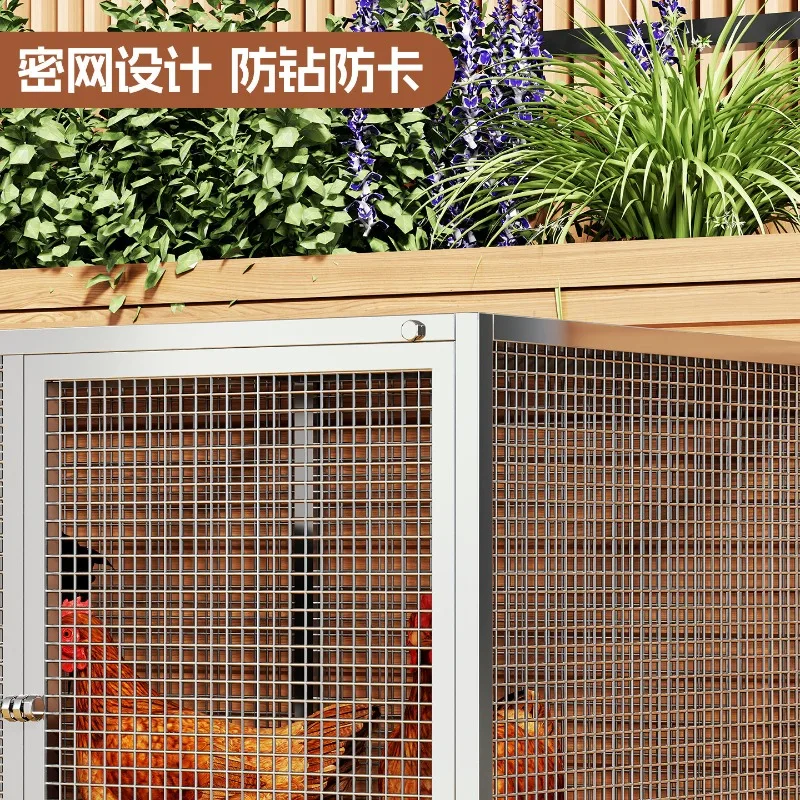 Extra large chicken cage, household outdoor poultry breeding, weasel-proof rural chicken cage, multi-functional goose, duck