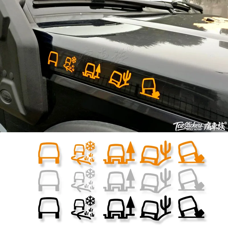 Car sticker FOR Land Rover Discovery Range Rover Evoque Star Vein All Terrain Response System body modification  Vinyl Film