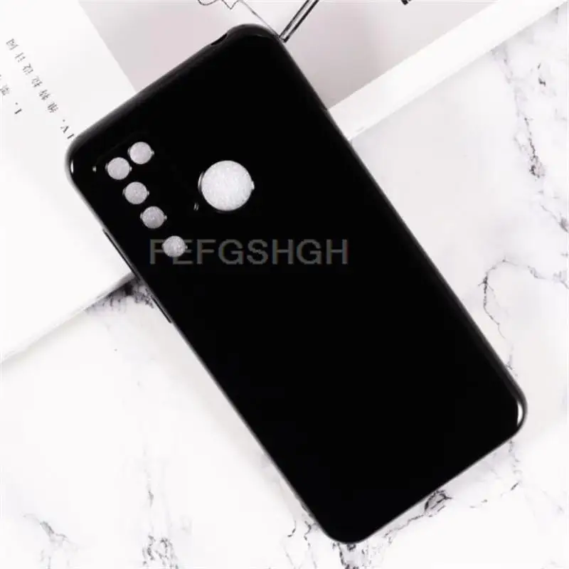 Anti-knock Soft TPU Phone Case For Doogee N20 Pro Silicone Cover Bumper Tempered Glass For Doogee N20Pro 6.3\