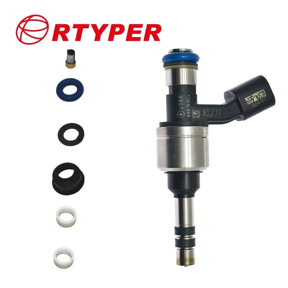 

4 комплекта топливных форсунок GDI 12633784, ремонтные комплекты уплотнений 12608362 12633789 для Buick Chevrolet Equinox GMC 2.4L