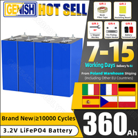 Grade A 360Ah LiFePO4 Battery 10000 Cycle 3.2V Rechargeable Batteria Lifepo4 Cells DIY 12V 24V 48V For Solar RV Camping EU Stock