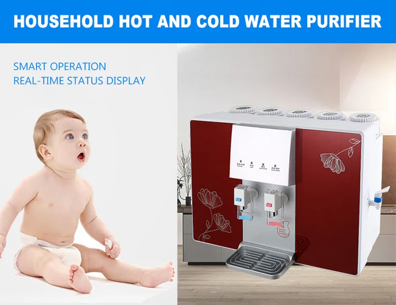 Fruit Vegetable Purifier Household RO Water Purifier Heating Machine RO Reverse Osmosis Detoxification Machine