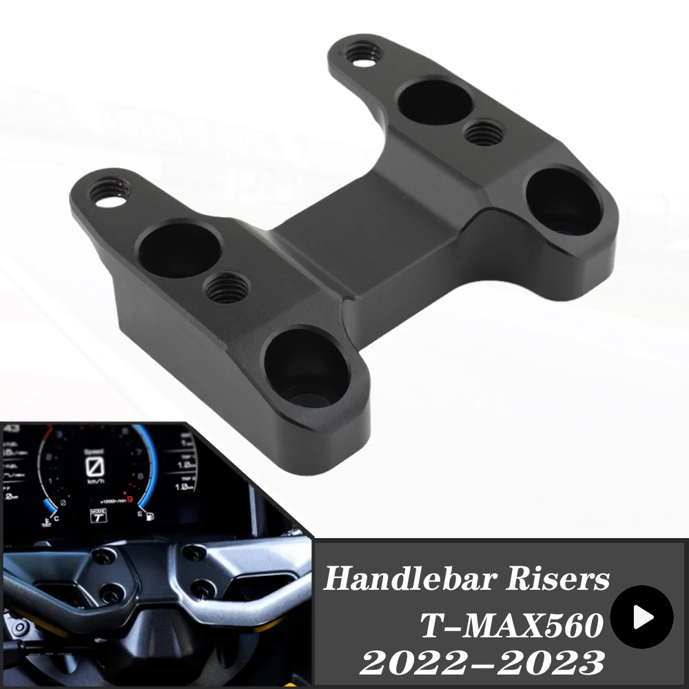 Elevador de manillar de motocicleta para Yamaha TMAX 560 T-MAX560 TMAX560, T-MAX, 560, 2022, 2023, nuevo, negro