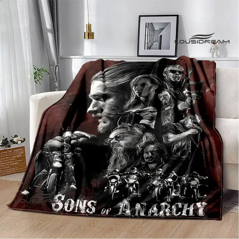 Sons of Anarchy Retro Printing blanket Children Warm Blanket Flange Soft and Comfortable Blankets picnic blanket Birthday Gift