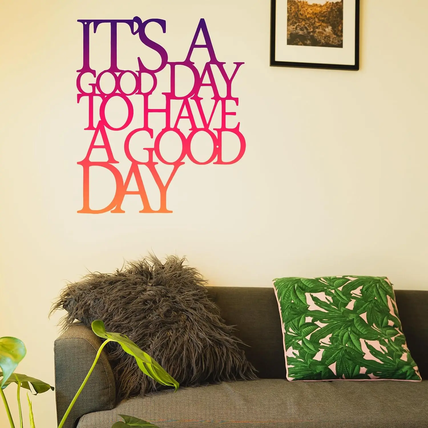 Motivational Metal Wall Art Inspirational Wall Decor Positive Quotes Wall Decor for Office Living Room, Customized
