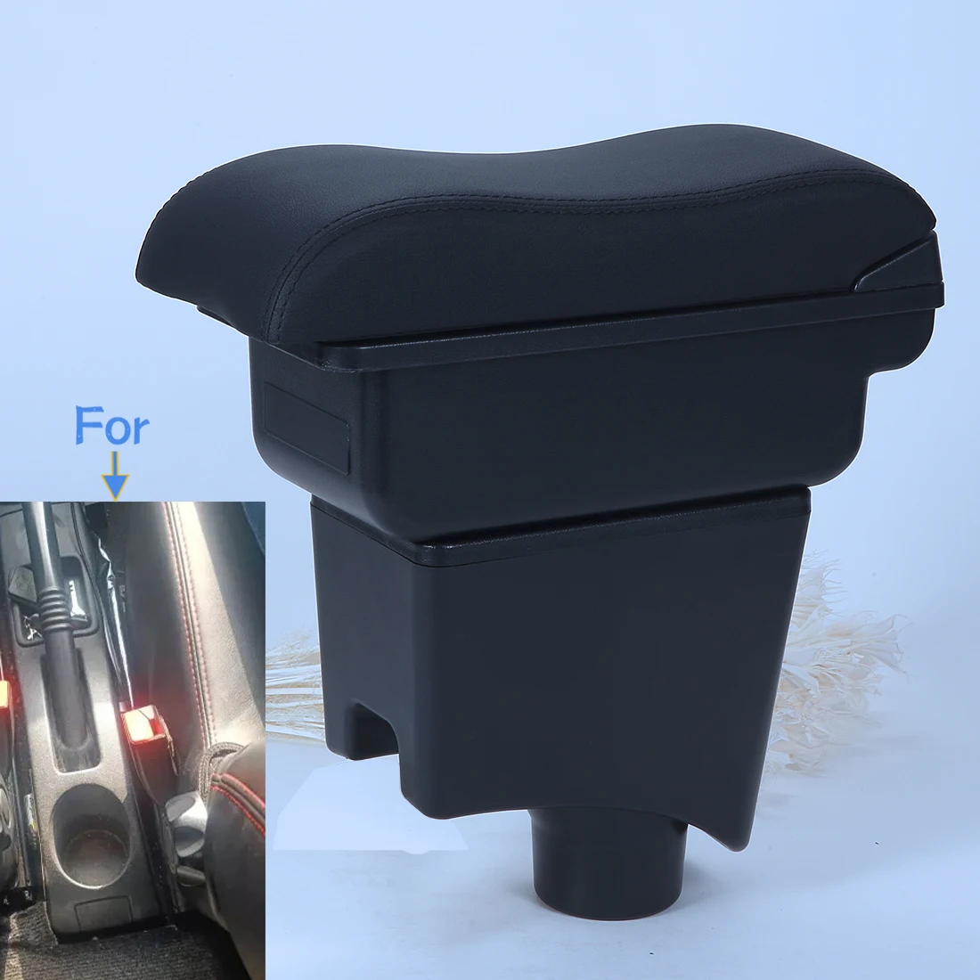 

Подлокотник для Renault Sandero, Dacia Sandero, Nissan Almera G15, Lada Largus, автомобильный органайзер, подлокотник-бокс для хранения