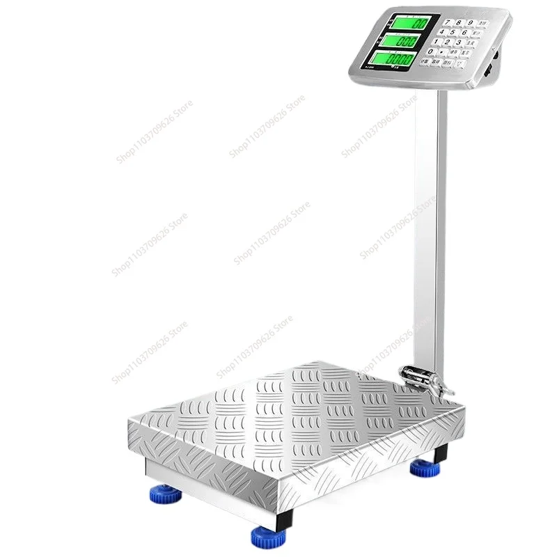 Commercial bench scale stainless steel 150kg electronic scale 100kg  folding stainless steel material waterproof