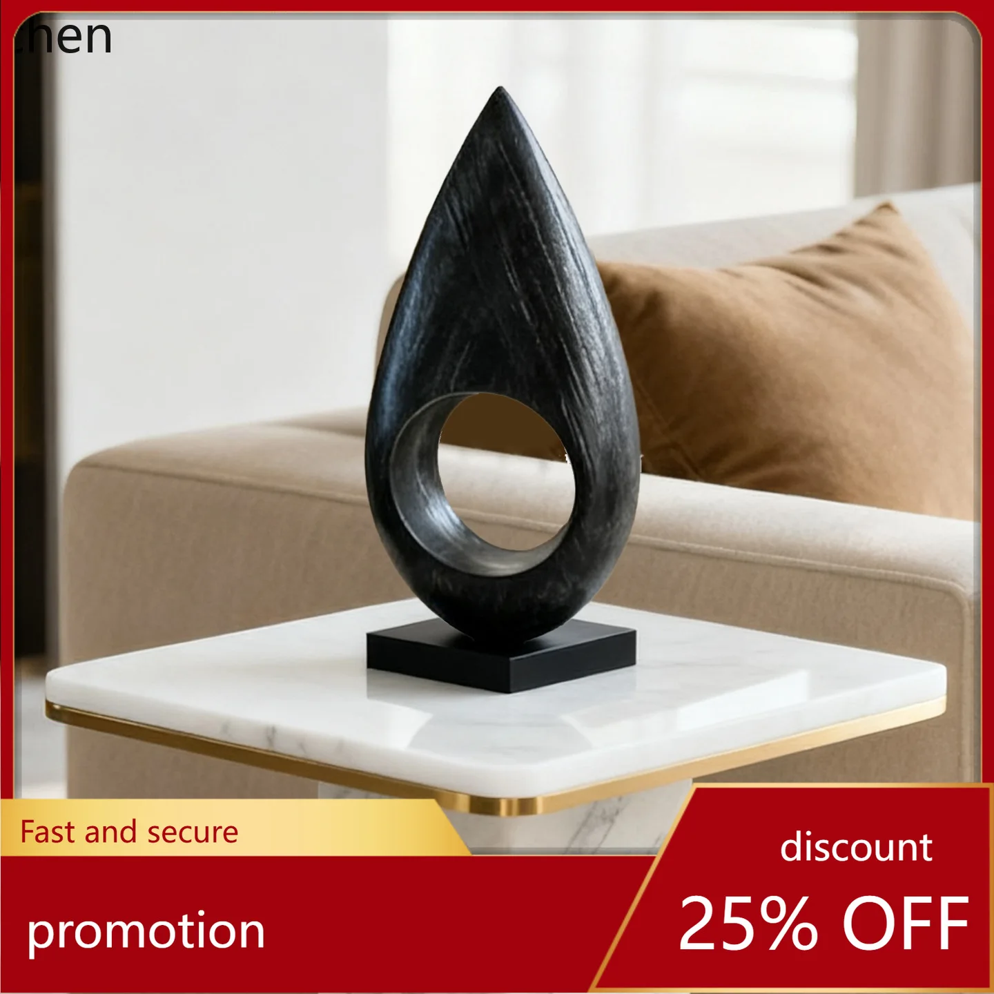 

HT Creative Zen Home Decor Creative Entryway Craft Living Room Cabinet Decor Sales Office Model Room Decor