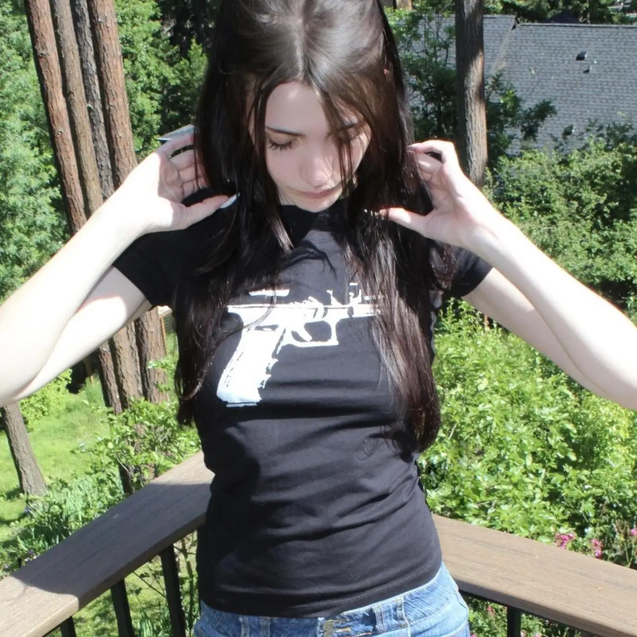 Camiseta Y2k Kpop para mujer, Camiseta de chica de anime, ropa estética Emo gótica, top corto, chica oscura gótica, e-girl 2024
