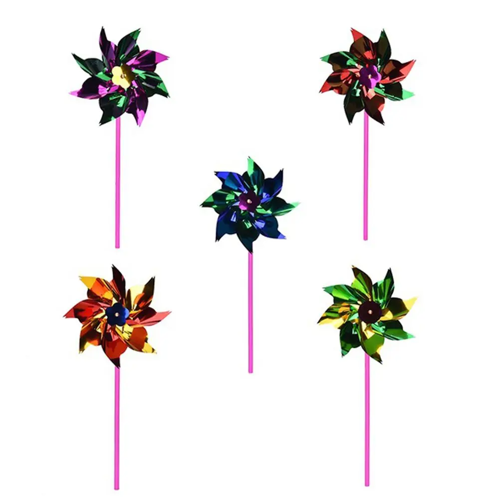 Creative Windmill Garden Yard Decor Self-assembly Plastic Windmill Spinner Pinwheel Windmill Toy Pinwheel Plastic Thin Windmill