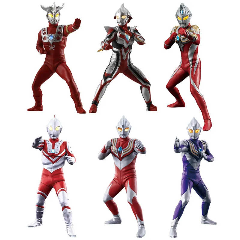 Caja ciega Bandai genuina, juguetes de cápsula, figura de Anime brillante, personaje con luz Ultraman 2 Jack Seven, figura decorativa modelo