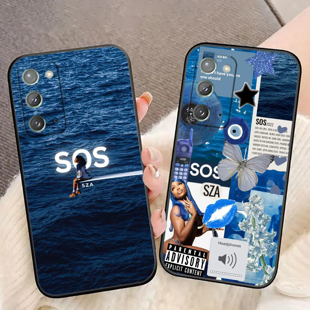 Singer Stunning SZA SOS Phone Case For Samsung A02 A02S A03S A04E A05S A06 A07 A12 A13 A24 A30 A50 A70 NOTE 10 20 M23 M53 Cover