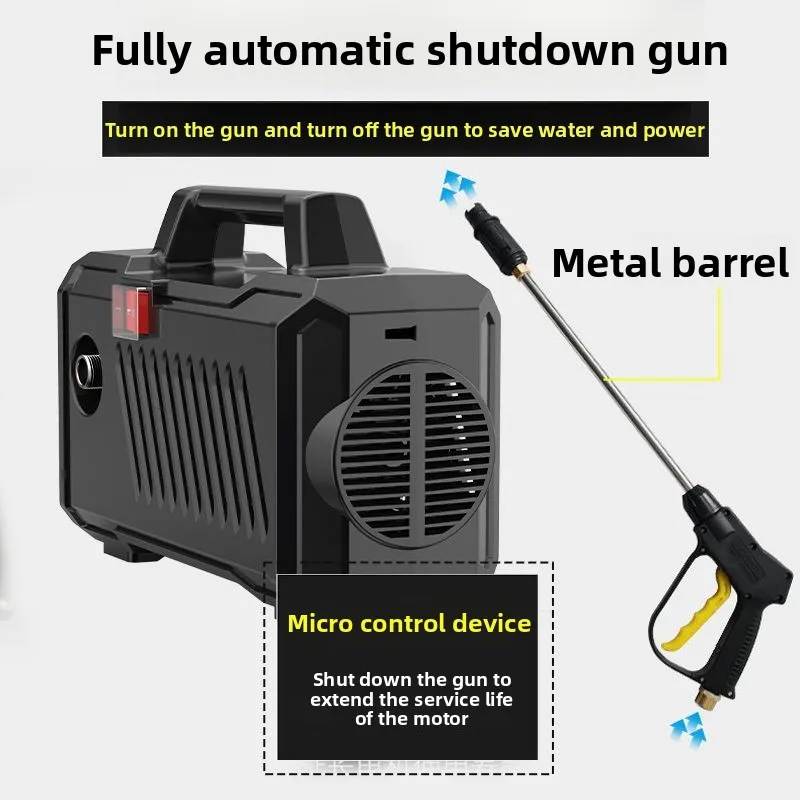 

Водяной пистолет высокого давления 220 В сверхвысокого давления, бытовой насос для мойки автомобилей, мощная машина для очистки высокой мощности