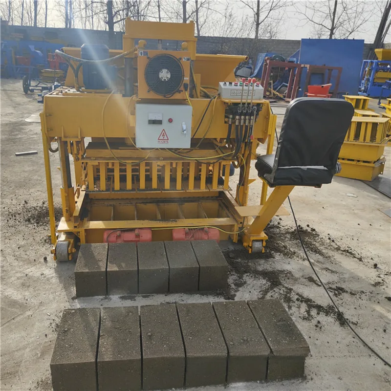 Driveable Mobile Hydraulic Fully Automatic Concrete Hollow Cement Pavement Brick Making Machine