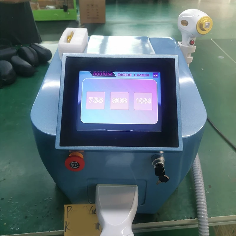 Diode Laser 755 808 1064nm Multi Wavelengths Hair Removal Machine Cooling Head Painless Laser Epilator Face Body Hair Removal