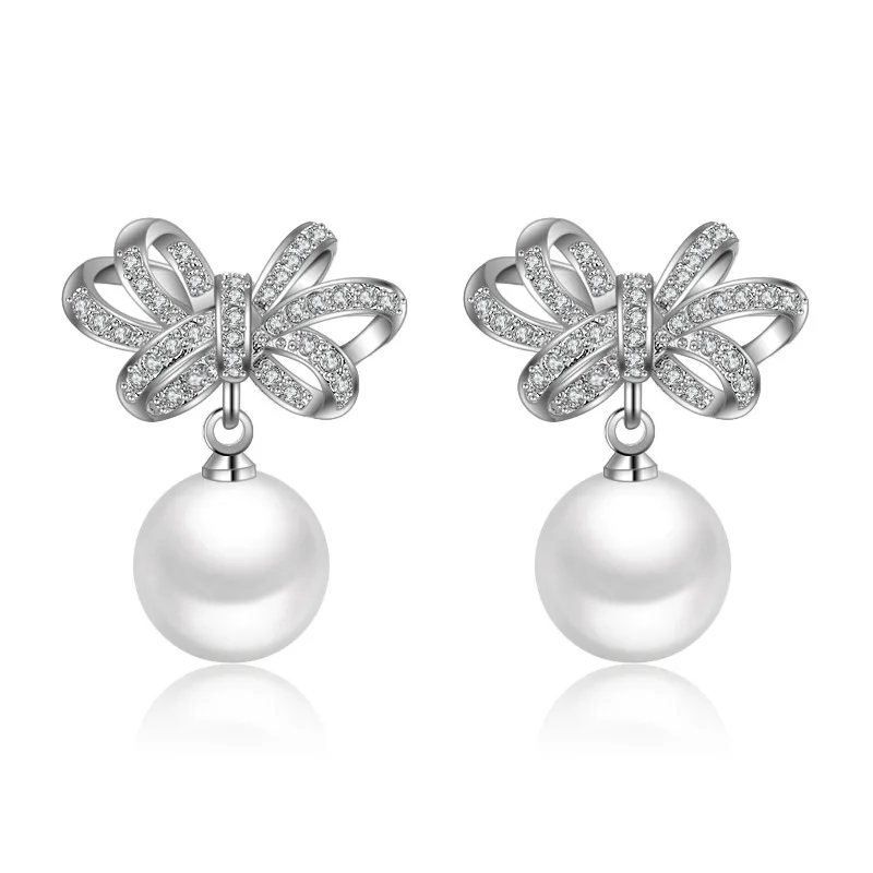 Neue Moissanit-Ohrringe aus 925er-Sterlingsilber für Damen, exquisite Freundin, Hochzeit, Verlobung, Schmuck, modische Party-Geschenke
