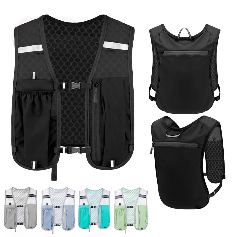 

Running Hydrating Vest Backpack Ultralight Hydration Jogging Vest Men Breathable Marathon Bicycle Bag Water Bottle 500ML