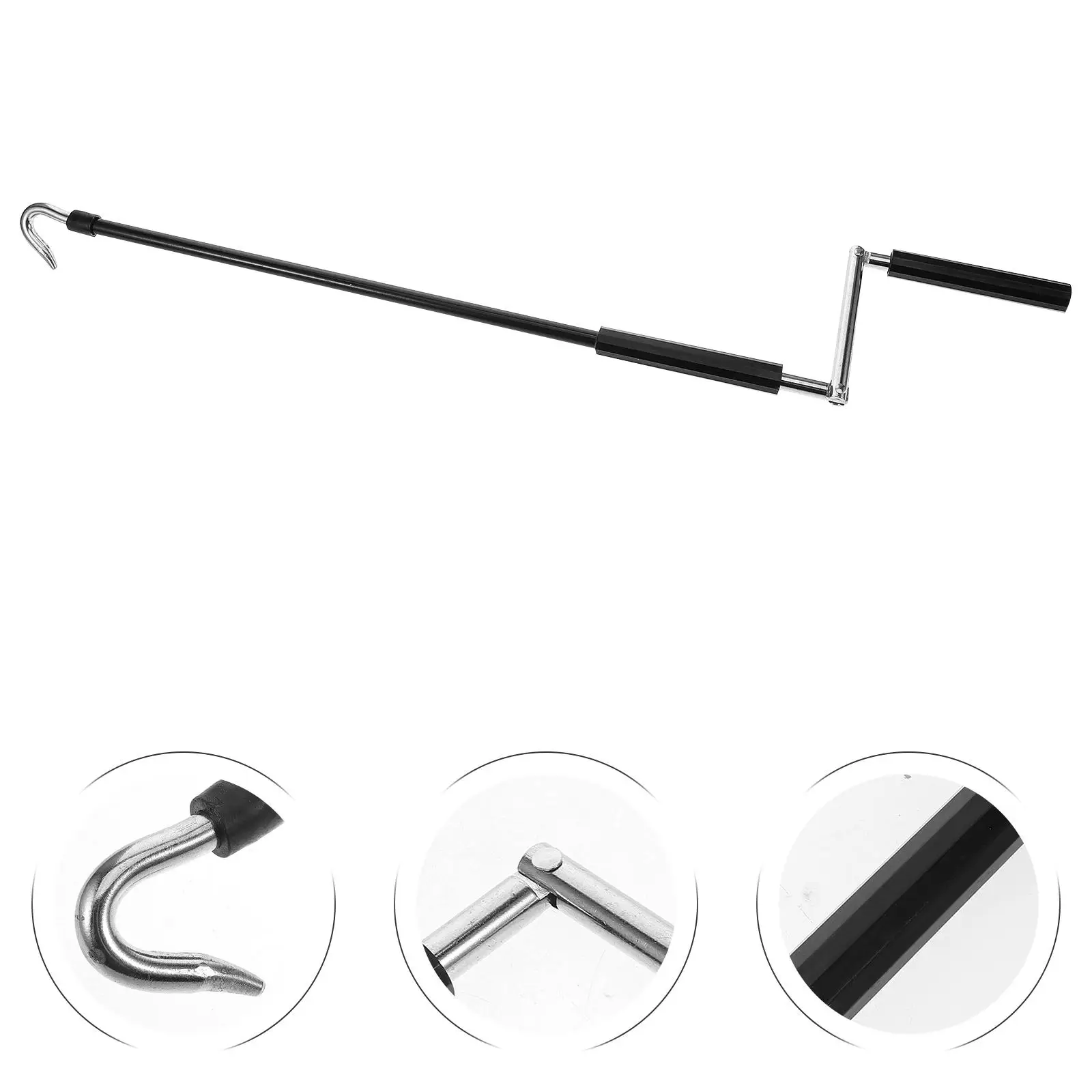 Heavy-Duty Manual Awning Crank Handle Outdoor Sunshade Hand Rod Canopy Crank Handle Replace Awning Opener For Patio Retraction