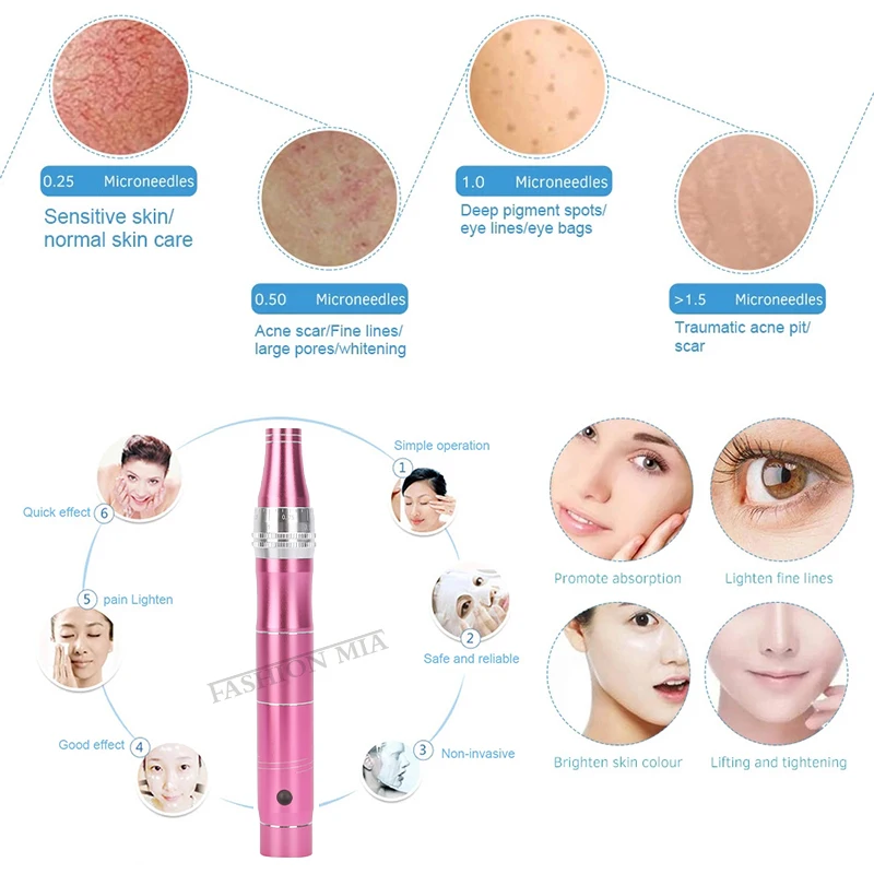 Electric Wireless Derma Pen Ultima Microneedling Pen Mesotherapy Auto Microneedle Derma System Therapy Beauty Care Tool