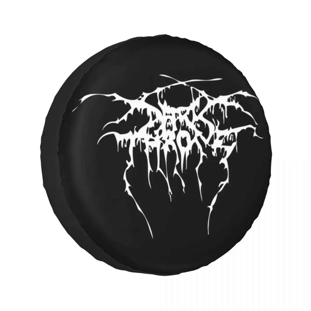 

Custom Darkthrone Norwegian Black Metal Band Spare Tire Cover for Car Trailer 4x4 Wheel Protector Covers 14" 15" 16" 17" Inch
