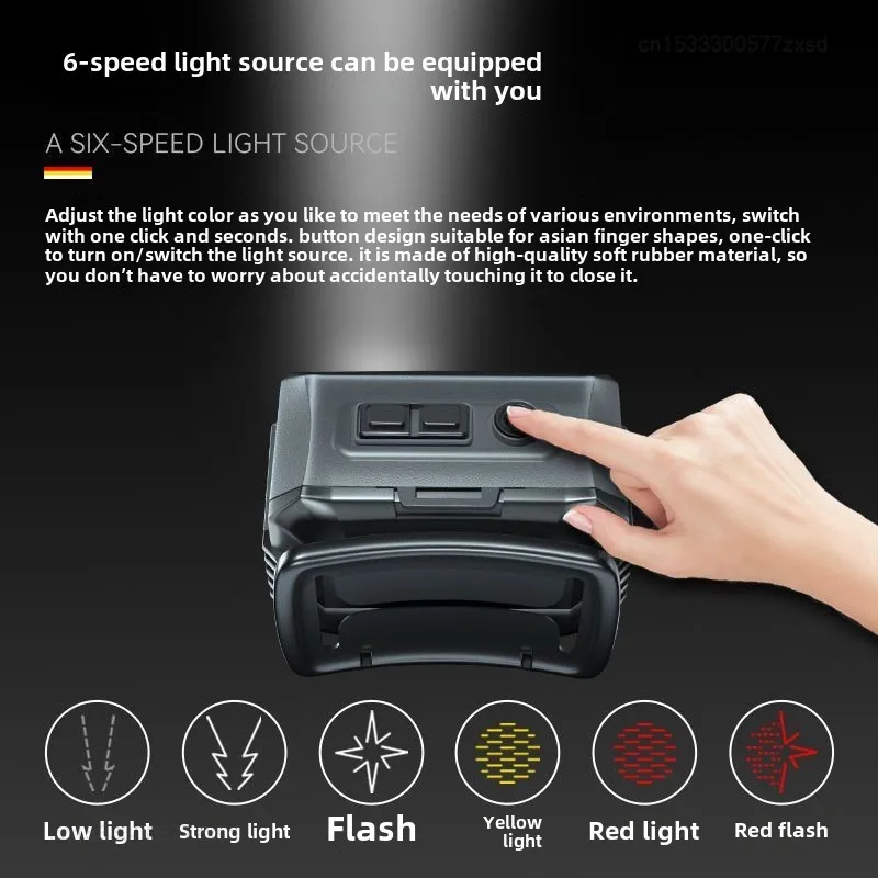 900 Lumen Led Headlamp Rechargeable Mini Waterproof Motion Sensor Head Flashlights Outdoor Camping Fishing Head Lantern