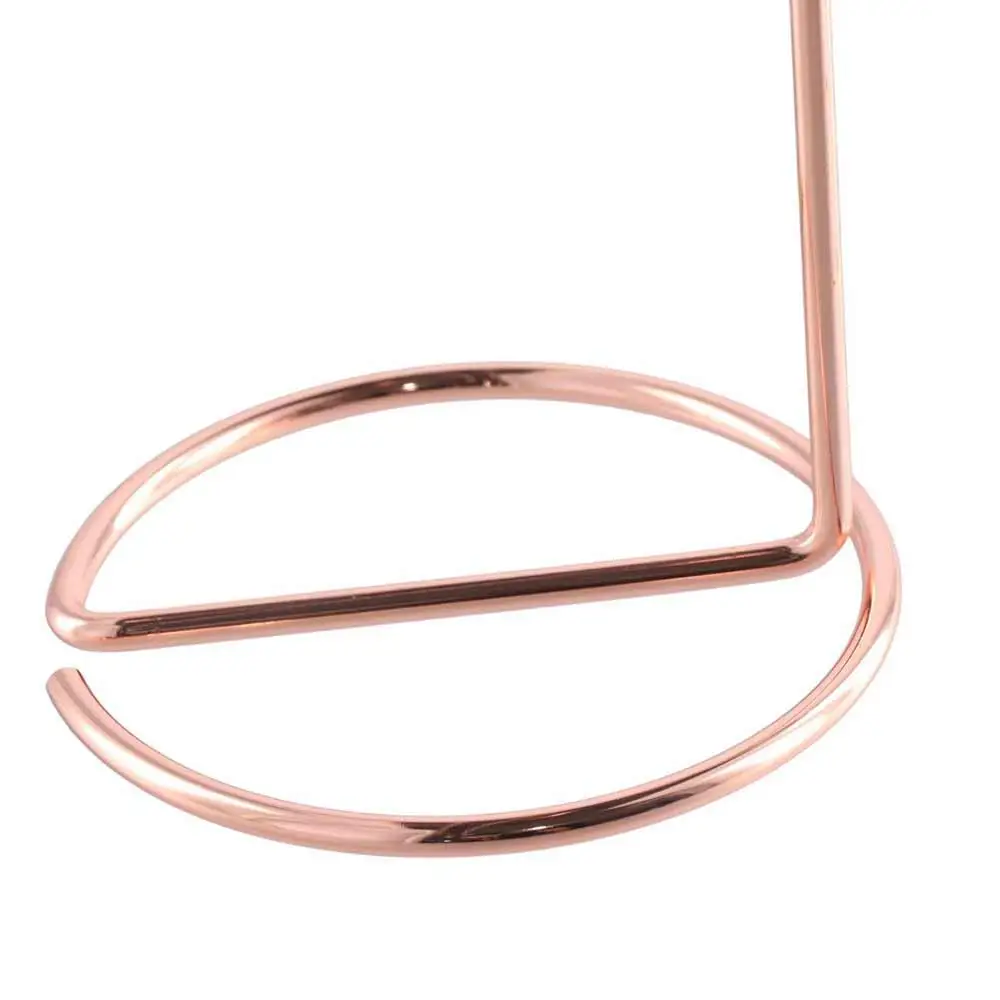 Simple Desktop Holder Earphone Display Rack Hanger Rose Gold Minimalism Headphone Organizer Metal Headphone Stand Home Office